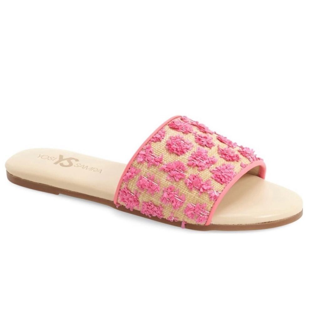 Yosi Samra reese pink slide sandal